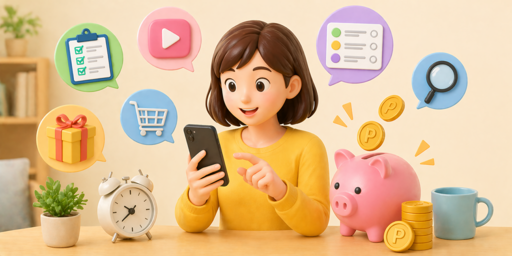 毎日コツコツ貯める：スキマ時間を活用した稼ぎ方