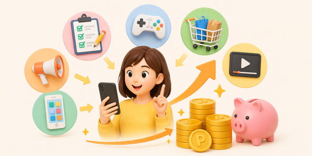 ゲットマネーのポイントの貯め方：初心者でも効率的に稼ぐ方法