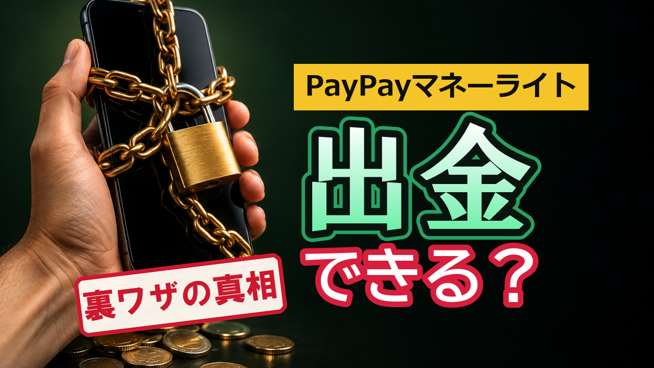 【2026年最新】PayPayマネーライトは出金できる？裏ワザの真相と損しない使い切り方