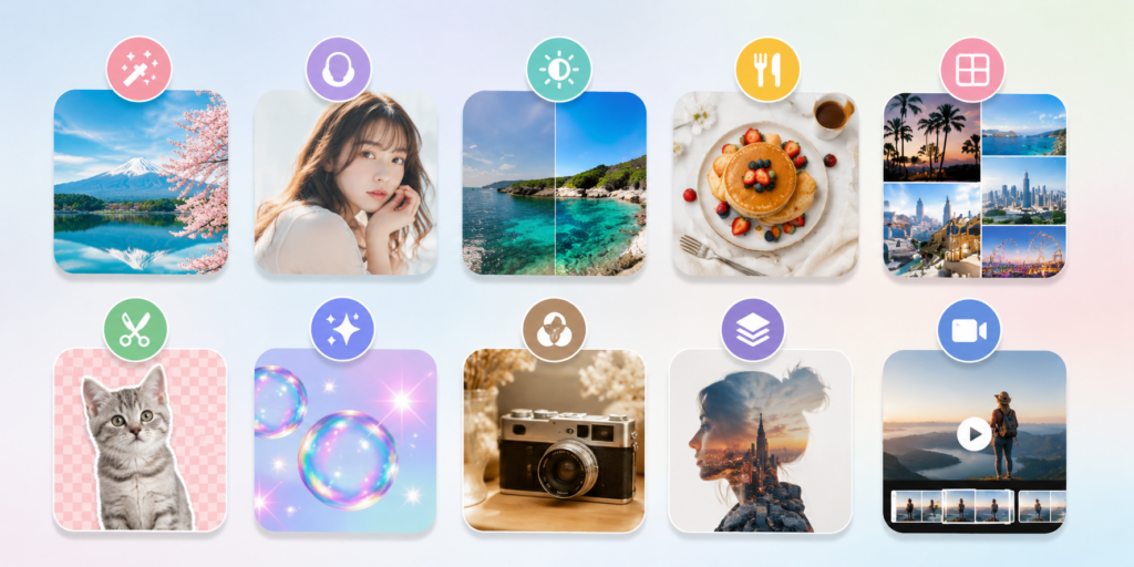 【目的別】2026年おすすめ画像加工アプリ10選:無料&人気アプリを厳選