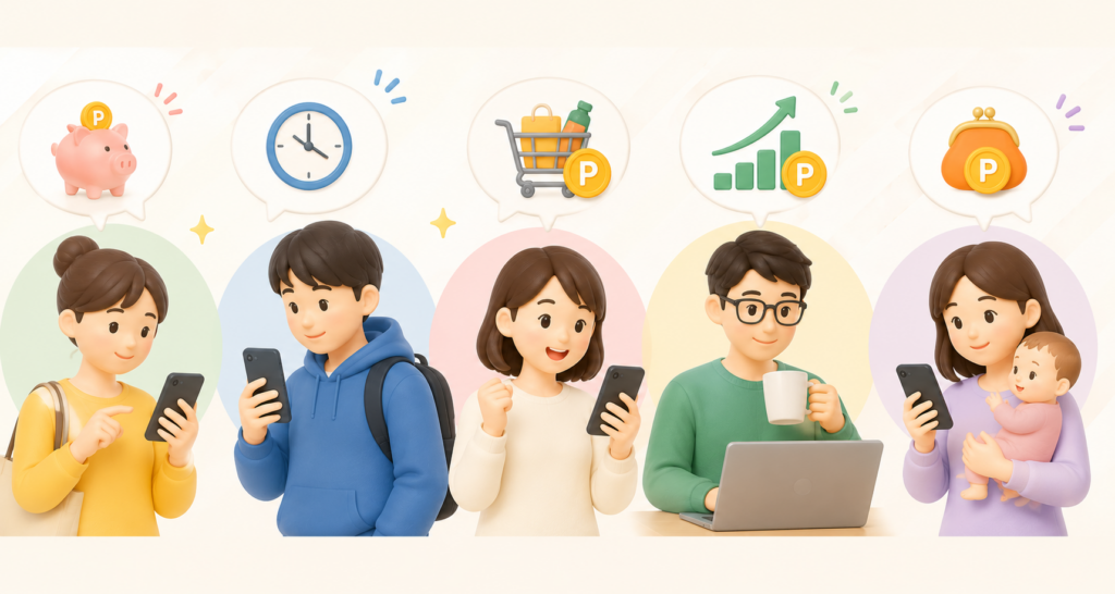 どんな人におすすめ？ポイ活アプリが役立つ人