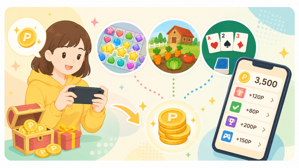 3. 【ゲームで稼ぐ】楽しくポイ活！おすすめアプリ