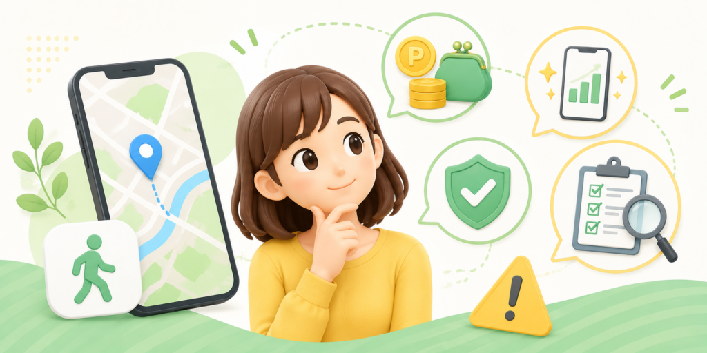 どんな人向き？移動ポイ活アプリ選び方と注意点