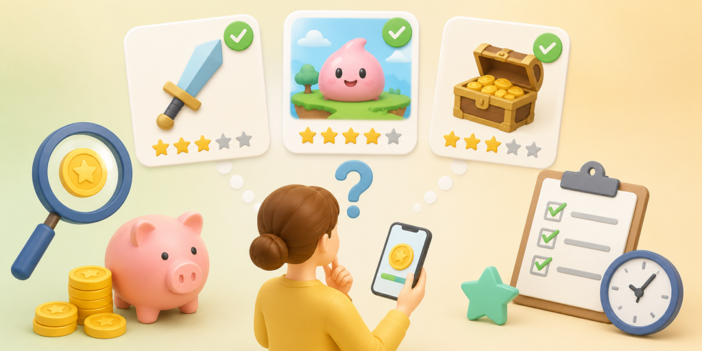 【初心者向け】ポイ活ゲーム案件の選び方|重要ポイント解説