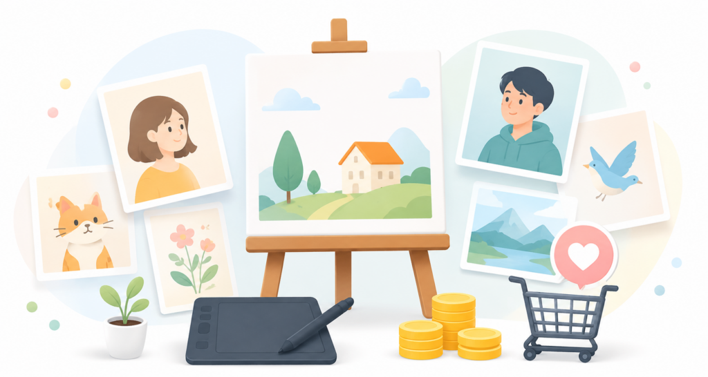 イラスト販売